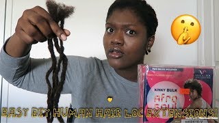 Easy DIY Loc Extensions ✨ [upl. by Mckenzie]