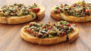 Olive Tapenade Italian Appetizer Recipe [upl. by Tadio]