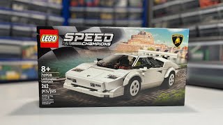 LEGO 2022 Speed Champions Set 76908 Lamborghini Countach Review [upl. by Anna-Maria571]