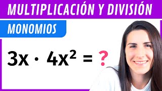 MULTIPLICACIÓN y DIVISIÓN de MONOMIOS ✅ Operaciones con Monomios [upl. by Yuht855]