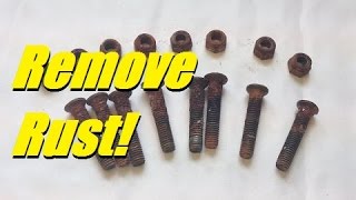 How to Remove Rust from Nuts and Bolts [upl. by Ellevehs521]