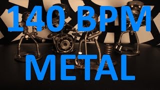 140 BPM  Double Kick METAL  44 Drum Track  Metronome  Drum Beat [upl. by Amahcen]