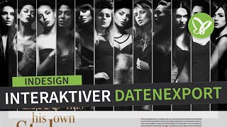 InDesignTutorial Interaktiver Datenexport PDF und JPG [upl. by Howlan407]