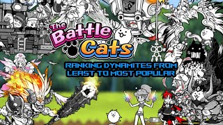 Ranking Dynamites From LEAST to MOST Popular  The Battle Cats [upl. by Asiram]