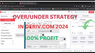 How to trade OverUnder on Deriv  Simple and Easy for Beginners [upl. by Otilrac832]