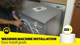 How to Install a Washing Machine Easy Guide [upl. by Erdeid]