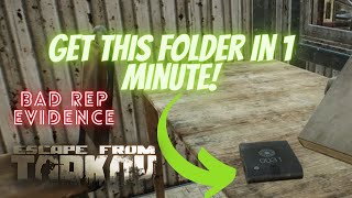 Bad Rep Evidence Escape From Tarkov FAST guide Customs Prapor eft [upl. by Ahsrat]