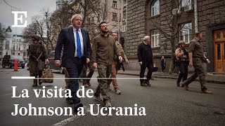 Así fue la visita de Boris Jonhson a Zelenski en Ucrania  EL PAÍS [upl. by Triplett]