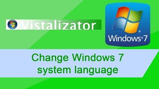 Vistalizator de idioma do Windows [upl. by Enirac643]