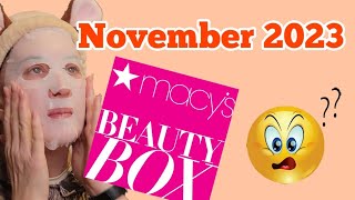 NOVEMBER 2023 MACYS BEAUTY BOX  Opinionated Horsewoman [upl. by Aitrop]