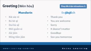 Mandarin Lesson 01 Greeting [upl. by Zippora740]