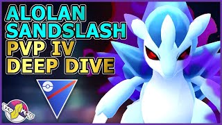 Shadow Alolan Sandslash PvP IV Deep Dive  Pokémon GO [upl. by Ecnaralc]