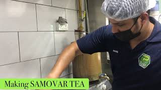 Making samovar tea in restaurant  tea lover  kerala traditional samovar tea [upl. by Reddy]