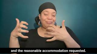 ASL Vlog  Employment and Reasonable Accommodation [upl. by Noffihc379]