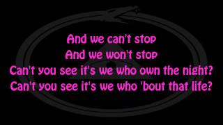 Miley Cyrus  We Cant Stop Lyrics HD [upl. by Liuqnoj]