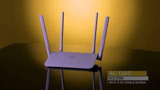 Router IIWUS AC 1200 WiFi 5 Rendimiento Doble Banda y Cobertura para 50 Dispositivos [upl. by Nomolos872]