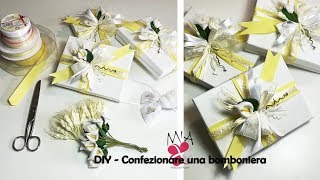 Tutorial  DiY  Come confezionare una bomboniera [upl. by Alexine]