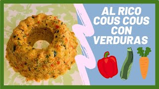 🤤 Cous Cous con VERDURAS con Thermomix  Fácil [upl. by Adnoryt996]