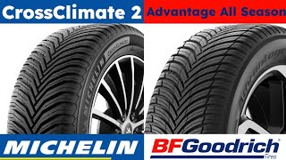 Michelin CrossClimate 2 vs BFGoodrich Advantage All Season [upl. by Anyel]