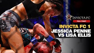 Full Fight  Jessica Penne DOMINATES Lisa Ellis to Earn Impressive TKO Victory  Invicta FC 1 [upl. by Lorin236]