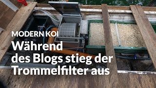 Jasons Trommelfilteranlage mit zu kleiner Biologie  Modern Koi Blog 6741 [upl. by Aima]