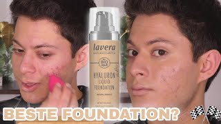 Beste Naturkosmetik Foundation Lavera Hyaluron Liquid Foundation vegan crueltyfree  Ginkgomen [upl. by Anual]