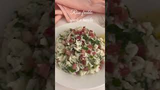 Riso freddo speck e rucola [upl. by Lachus989]