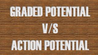 Graded Potential VS Action Potential [upl. by Adabelle446]