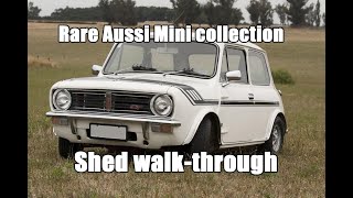 A collection of rare Australian Minis  Shed walk through [upl. by Nnylaf]