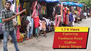 Exploring Pantheon Road Fabric Shops  cottonstreet  Vlog  SemaNachunuIrukku  kabilan [upl. by Yrotciv]