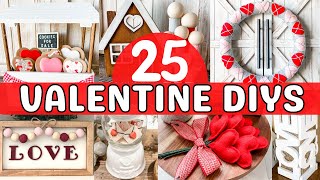 ❤️ 25 VALENTINE DIYS that will fill your house with LOVE Easy projects anyone can make ❤️ [upl. by Sherrill]