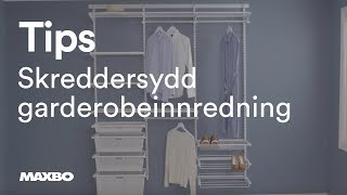 Skreddersydd garderobeinnredning fra Elfa [upl. by Ahsienot]