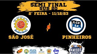 1112  SUB20 SEMIFINAL JOGO 3  São José vs Pinheiros [upl. by Treblih]