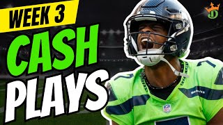 DraftKings NFL Week 3 Top Cash Game Plays  NFL DFS Picks [upl. by Arama800]