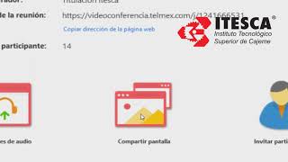 Tutorial videoconferencia telmex Titulación ITESCA [upl. by Claudina]