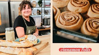 How To Make Sourdough Cinnamon Rolls  Recipe  Laila OBoyle  Simply Bread Co [upl. by Neirod262]