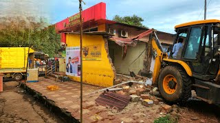 Mapusa Municipality Vice Chairpersons Super Market Partially Demolished At Karaswada Mapusa [upl. by Emerick101]