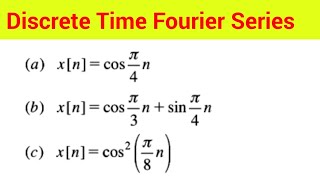 Discrete time Fourier series  Fourier series coefficient [upl. by Verity]