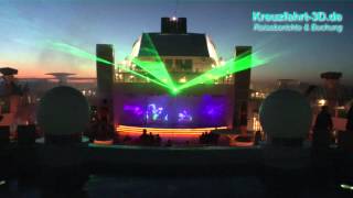 AIDA Lasershow quotDancingquot  Ostsee Kreuzfahrt Tag 8 mit AIDAbella  HD2D [upl. by Mylander]