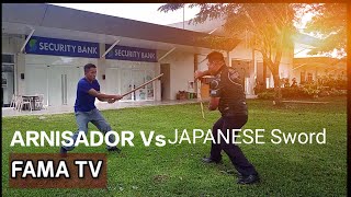 Arnisador Vs Kendo  FRIENDLY Sparring kendo arnis fma weapons [upl. by Adnarrim]