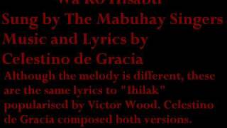 Mabuhay Singers Wa Ko Hisabti another version of quotIhilakquot by Victor Wood [upl. by Jordan98]