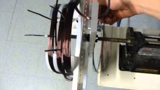 Induction motor coil winding setup [upl. by Alegna458]