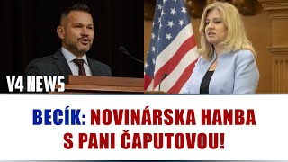 BECÍK NOVINÁRSKA HANBA S PANI ČAPUTOVOU [upl. by Walters]