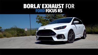 Borla Exhaust for 20162018 Ford Focus RS Exhaust System Sounds [upl. by Trebeh103]