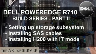 Dell PowerEdge R710 build PART 29  setting up storage subsystem [upl. by Aguayo]