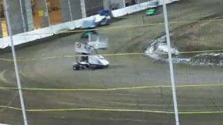 Outlaw Winged Karts Salem Indoor 122008 [upl. by Notirb]