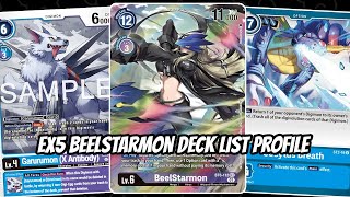 Beelstarmon Deck List Profile Digimon TCG EX5 [upl. by Olodort]