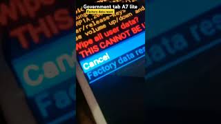 🔥 Tab a7 lite factory data reset shortsvideo shorts techzpaul trending viralvideo viralshorts [upl. by Ecyak]