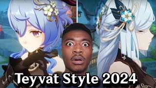 OK SHENHE I SEE YOU GIRL Reaction to Outfit Teaser Teyvat Style – Bathed in Heavenly Moonlight [upl. by Anerys773]