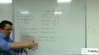 ALevel Further Maths C404 Invariance Example of Finding Invariant Lines [upl. by Eduard]